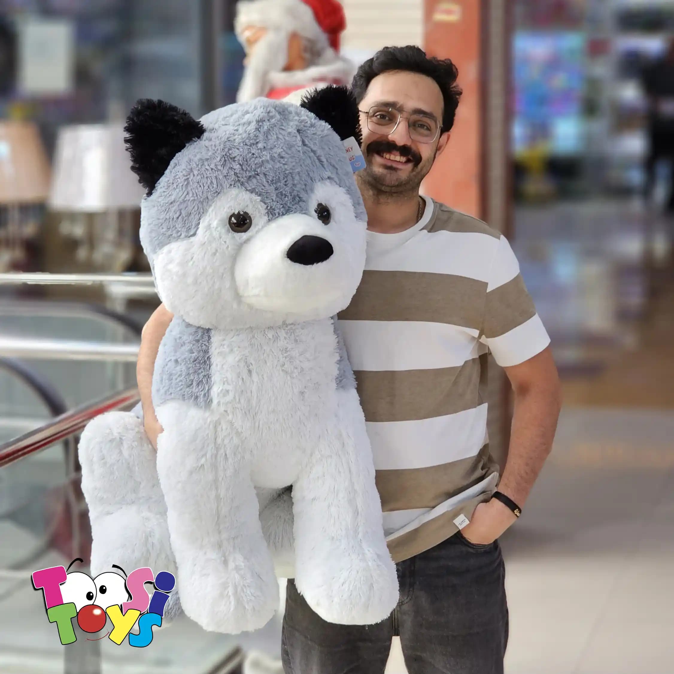 عروسک هاسکی نشسته — تصویر ۸