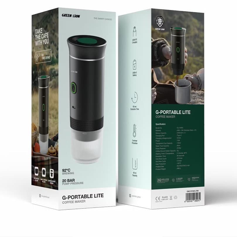 اسپرسو ساز سفری گرین لاین مدل GNCOFMKLTBK – G-PORTABLE LITE