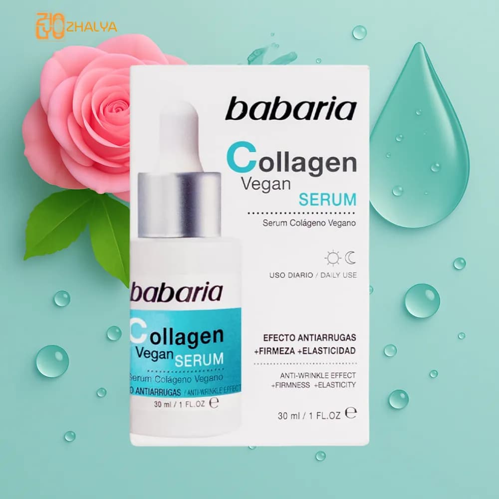 سرم صورت جوانساز کلاژن collagen باباریا مناسب انواع پوست 30 میل — تصویر ۲