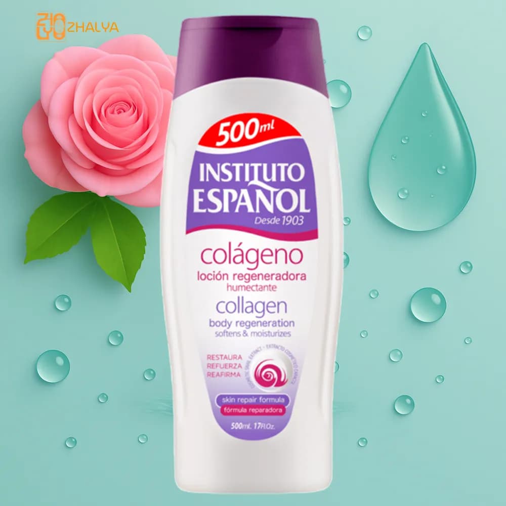 لوسیون بدن اسپانول مدل Collagen کلاژن جوانساز و سفت کننده پوست بدن 500 میل (اصلی)