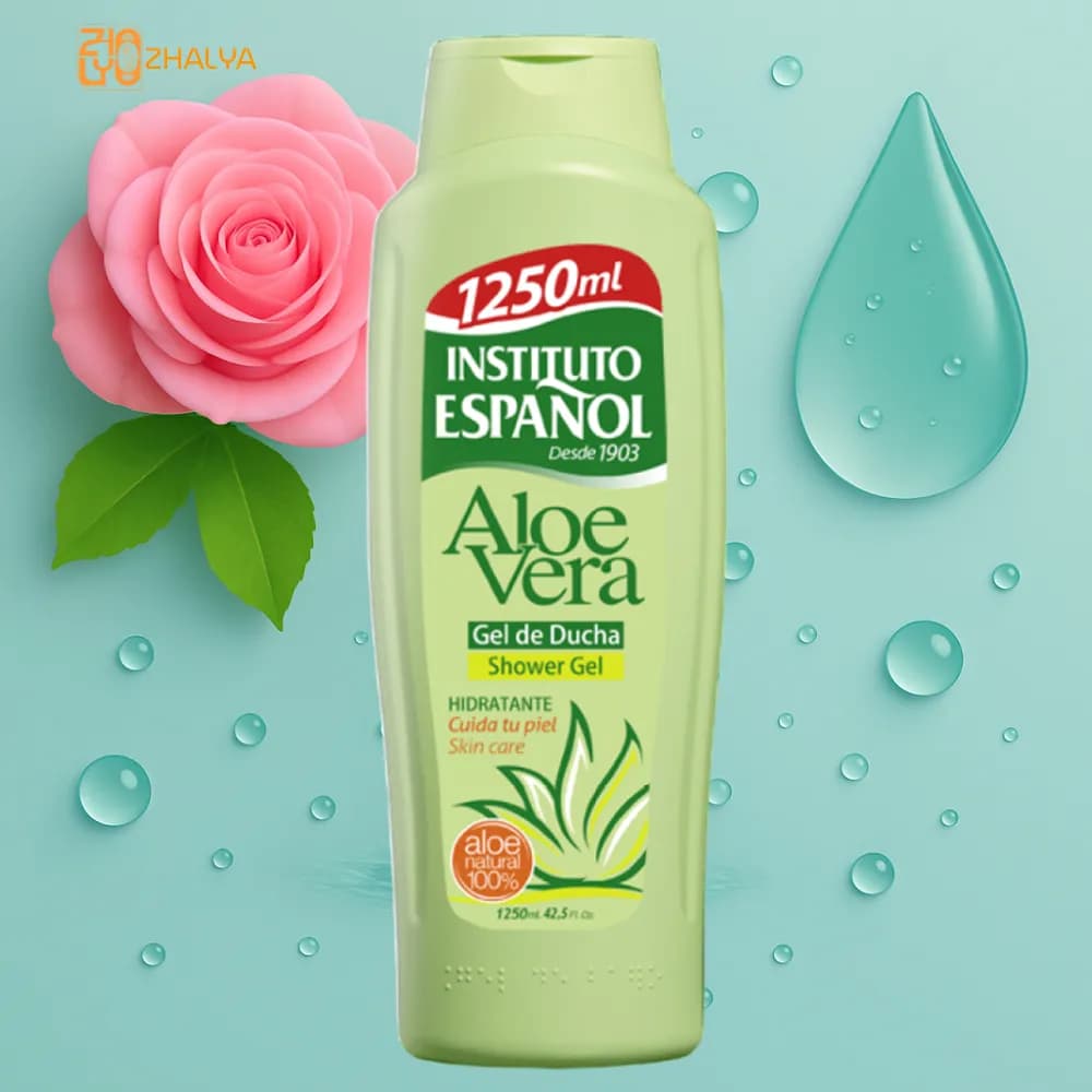 شامپو بدن اسپانول مدل Aloe vera آلوئه ورا 1250 میل (اصلی)