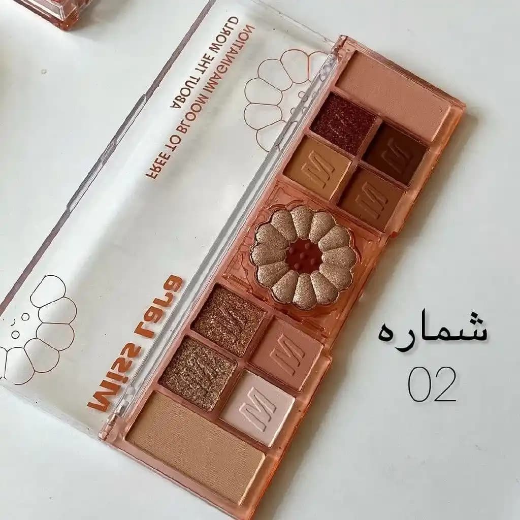 پالت سایه گل میس لارا 12رنگ (کد01 و 02) — تصویر ۳