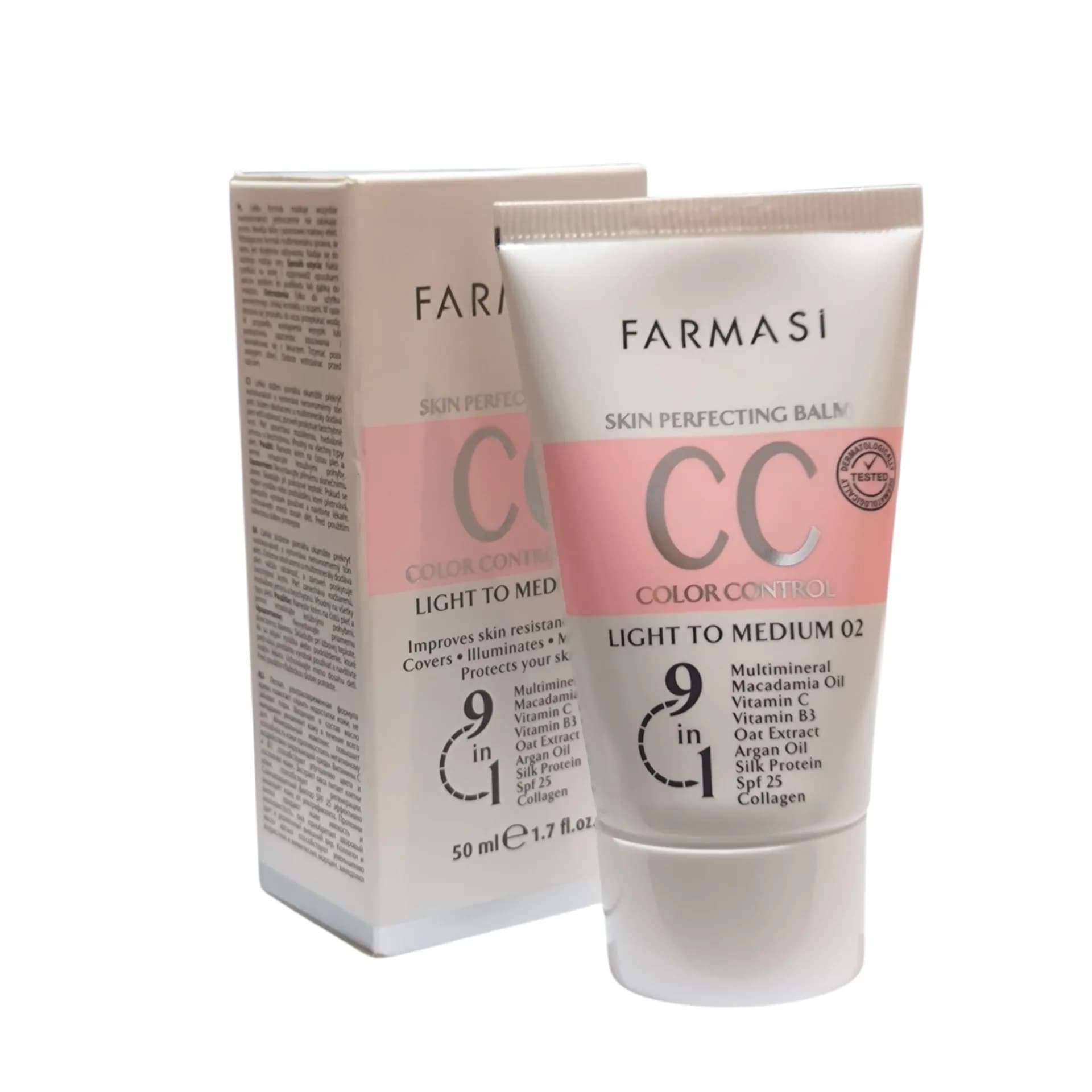 سی سی کرم فارماسی 50میل SPF25 کد 02 و 03