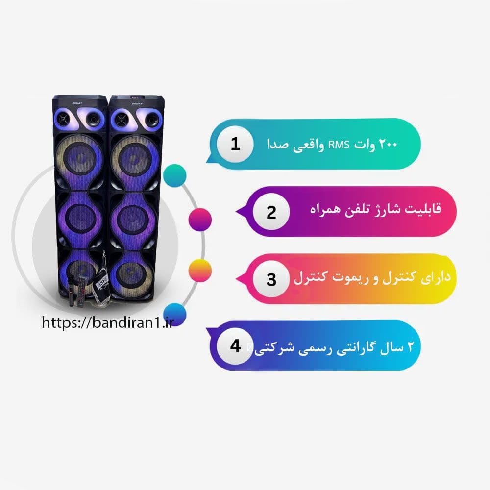 اسپیکر دیجی دار دنای مدل DE-WB3010DJ10YN — تصویر ۴