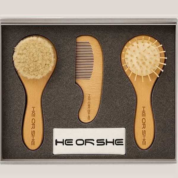 ست شانه و برس ۳ تکه هی اور شی Heorshe