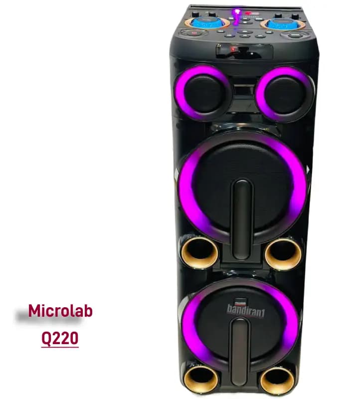 اسپیکر میکرولب شارژی برقی مدل Q220 — تصویر ۶