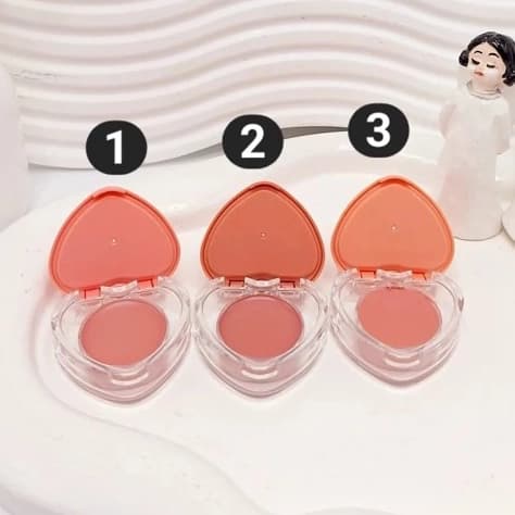 رژ گونه کرمی آرت اسکین قلبی براش دار 6رنگ 5.2گرم — تصویر ۳