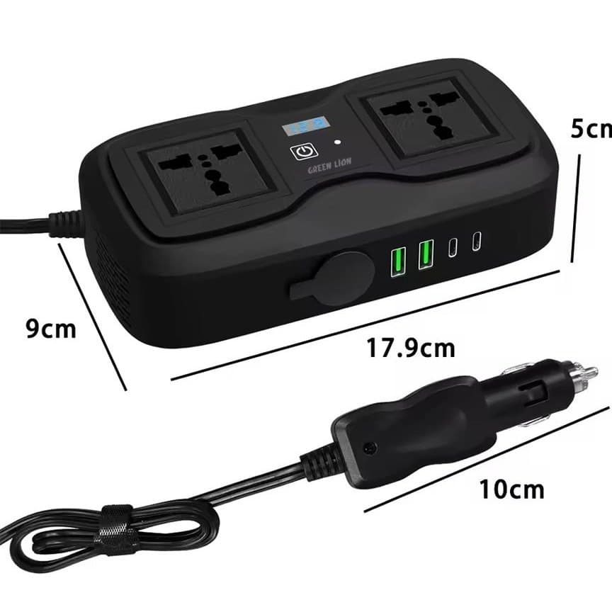 اینورتر فندکی خودرو گرین لاین مدل GC-233 — تصویر ۳