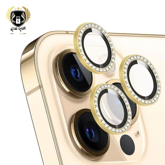 محافظ لنز رینگی iPhone 15 Pro Max مدل نگین دار