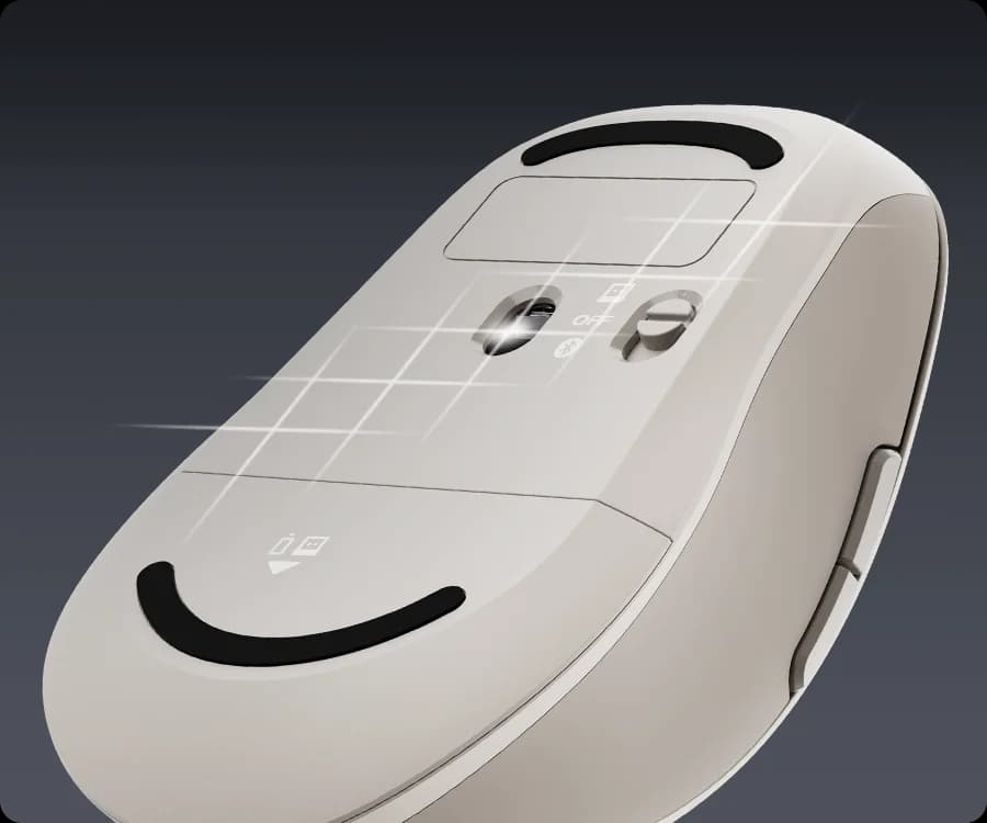 ماوس بی سیم بی صدا شیائومی – رنگ مشکی – مدل XMSMSB01YM – Dual-Mode Mouse 2 — تصویر ۷