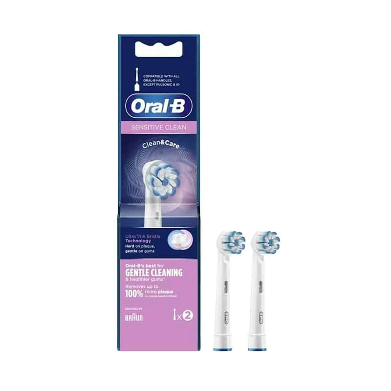 یدک مسواک برقی اورال بی مدل SENSITIVE CLEAN بسته 2 عددی