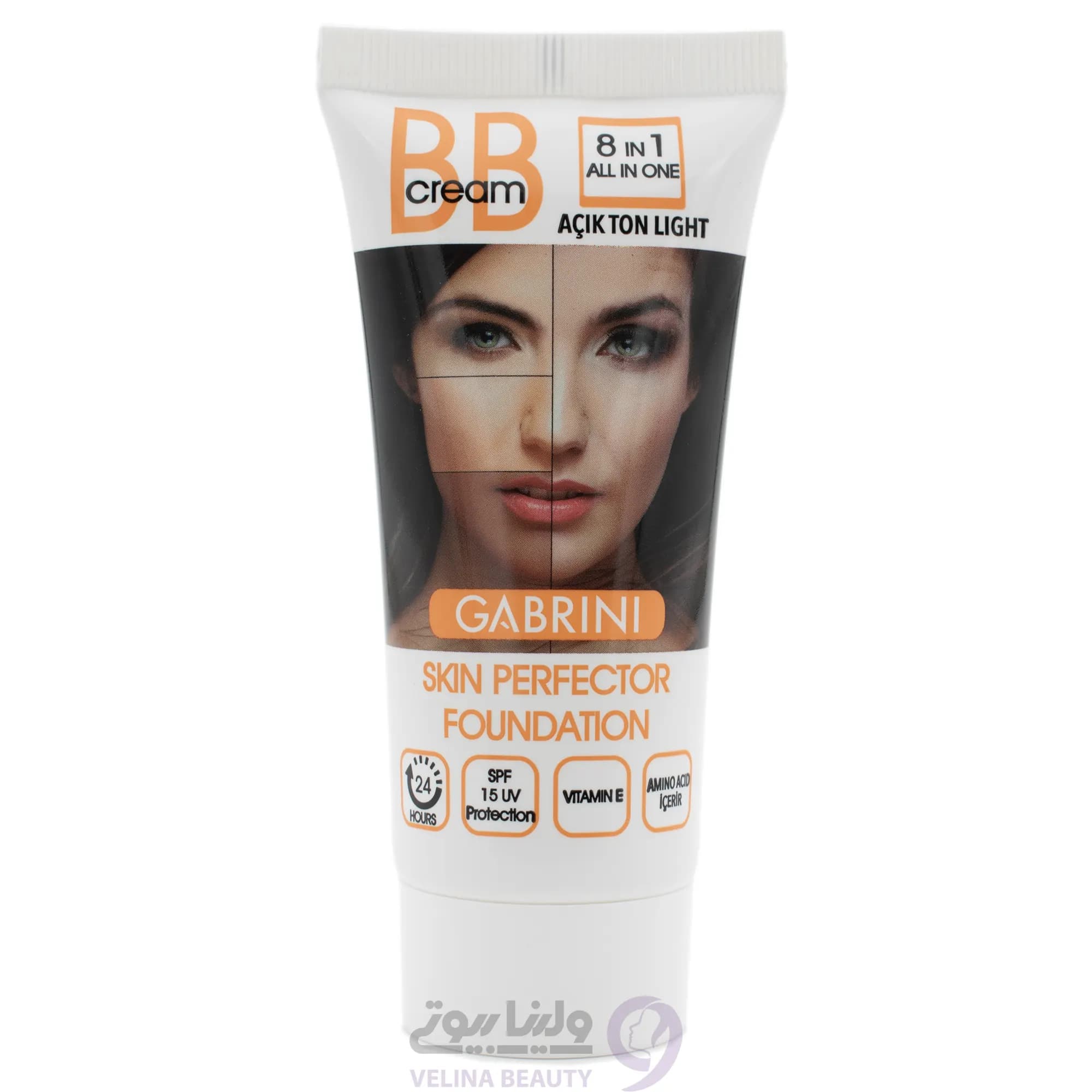بی بی کرم 8 در 1 گابرینی LIGHT SPF15 رنگی 50میل — تصویر ۴