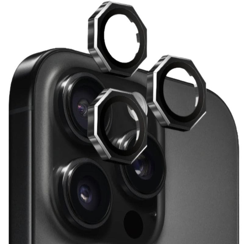 محافظ لنز مدل هشت ضلعی مناسب برای گوشی موبایل اپل 15pro/15promax — تصویر ۵