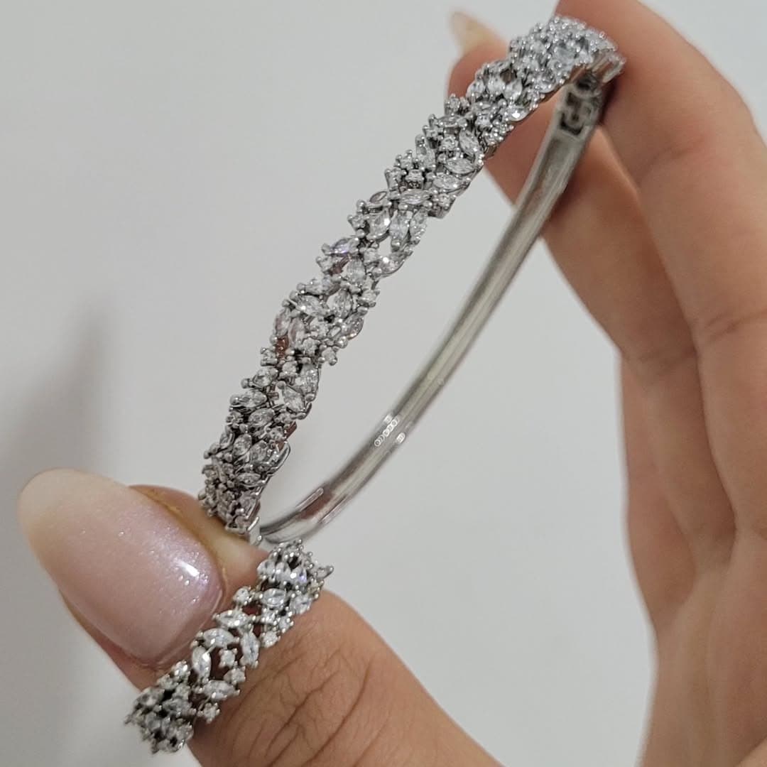ست دستبند انگشتر طرح جواهر کد 25067