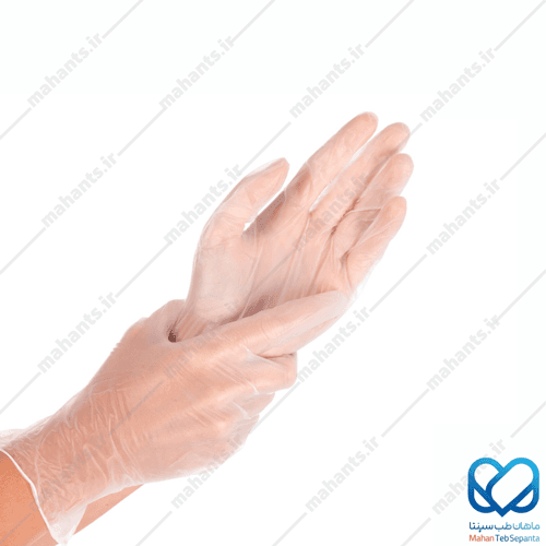 دستکش معاینه وینیل گاماتکس مدیوم — تصویر ۴