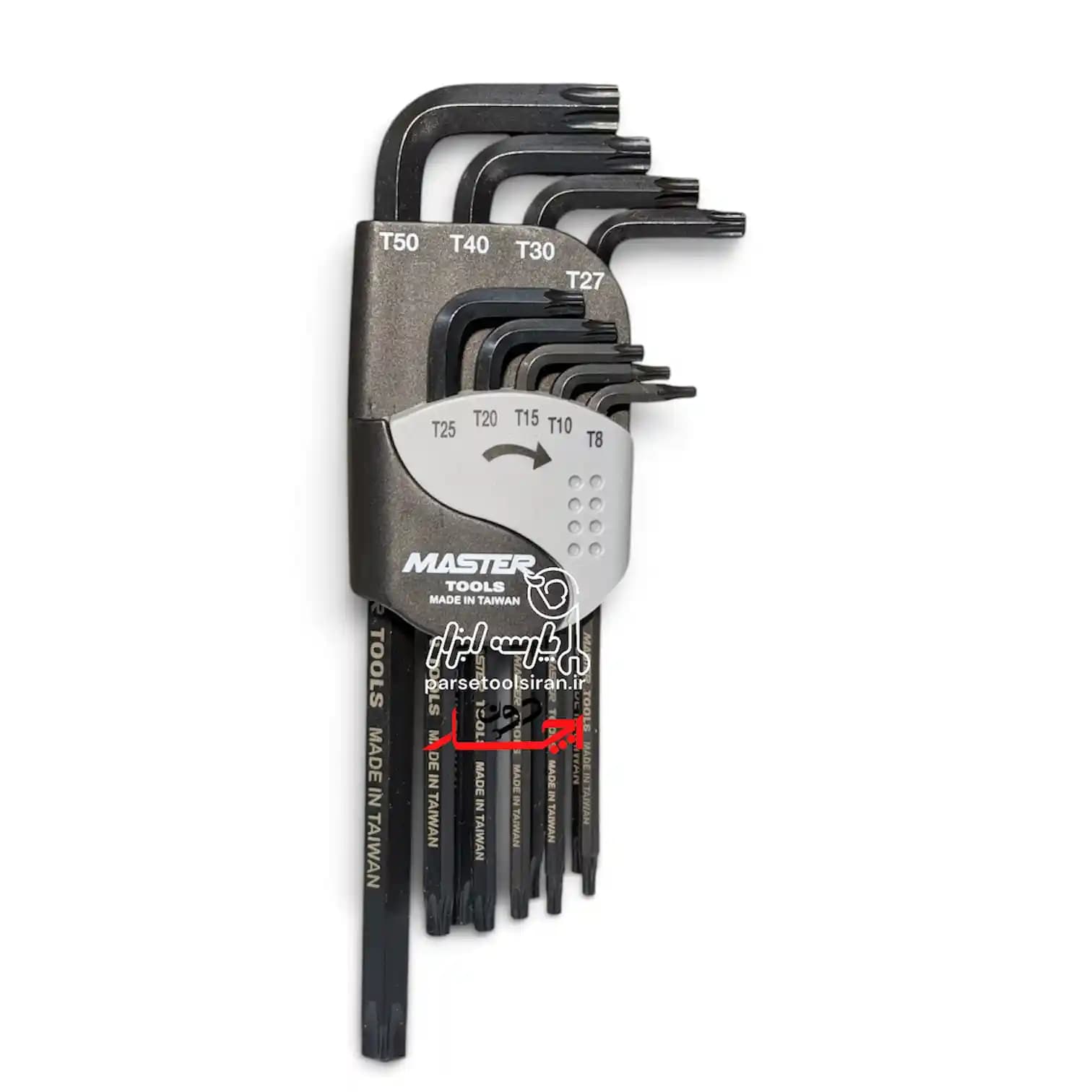 ست آچار آلن ستاره‌ای ۹ عددی مستر MasterTools مدل MT1028