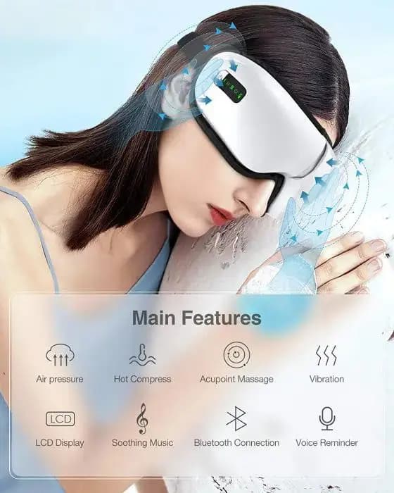 ماساژور چشم بلوتوث دار آی کر مدل اینتلجنت — تصویر ۱۲