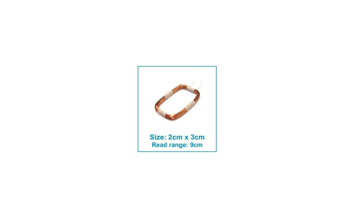 آنتن RFID خارجی 345uH سایز 2x3cm — تصویر ۲