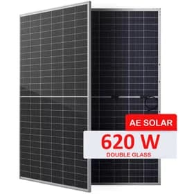 پنل خورشیدی ۶۲۰ وات مونو کریستال بایفشیال AE SOLAR سری METEOR — تصویر ۳