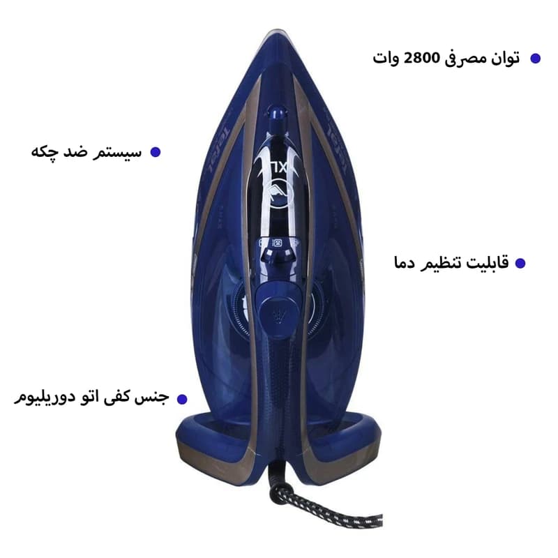 اتو بخار تفال مدل FV6830 — تصویر ۱۰