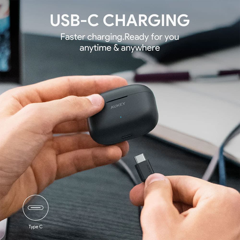 ایرباد بی سیم AUKEY EP-T27 | هندزفری بلوتوثی با aptX و نویز کنسلینگ — تصویر ۱۰