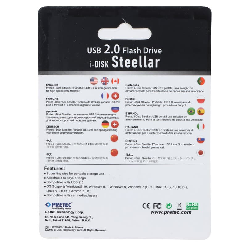 فلش 32 گیگ پرتک Pretec i-Disk Steellar — تصویر ۲