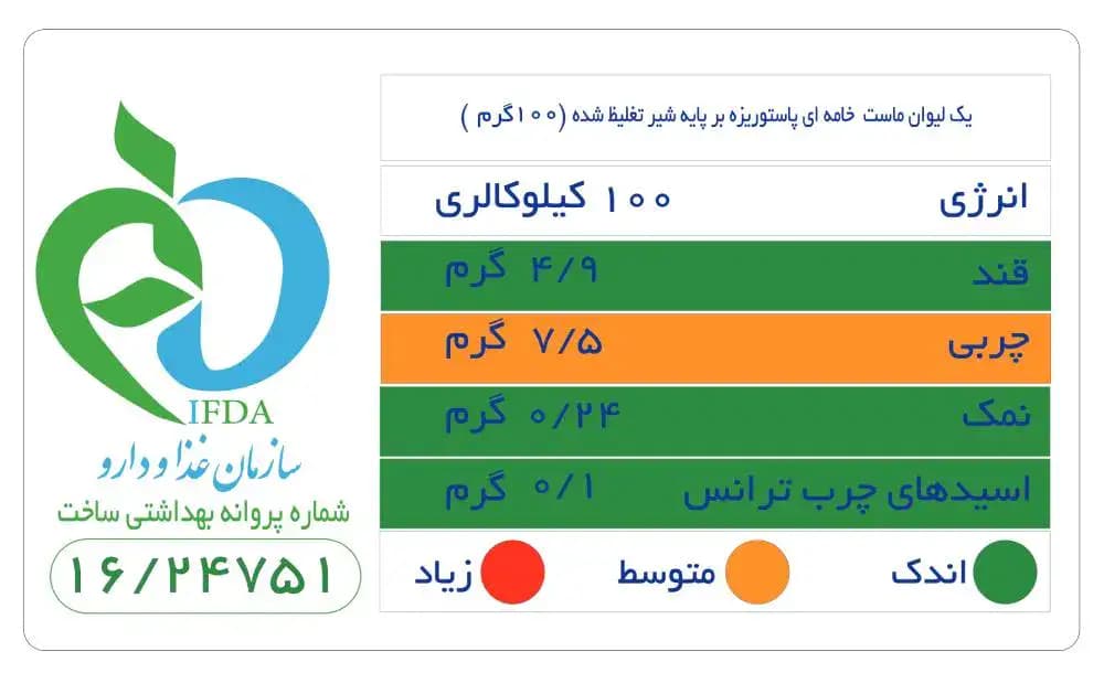 ماست جرسی دامداران 750 گرم — تصویر ۲