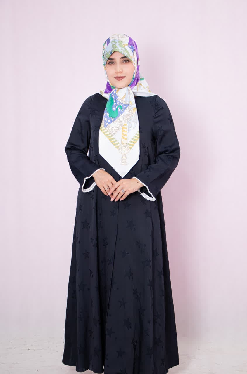 مانتو ابریشم ژاکارد — تصویر ۴