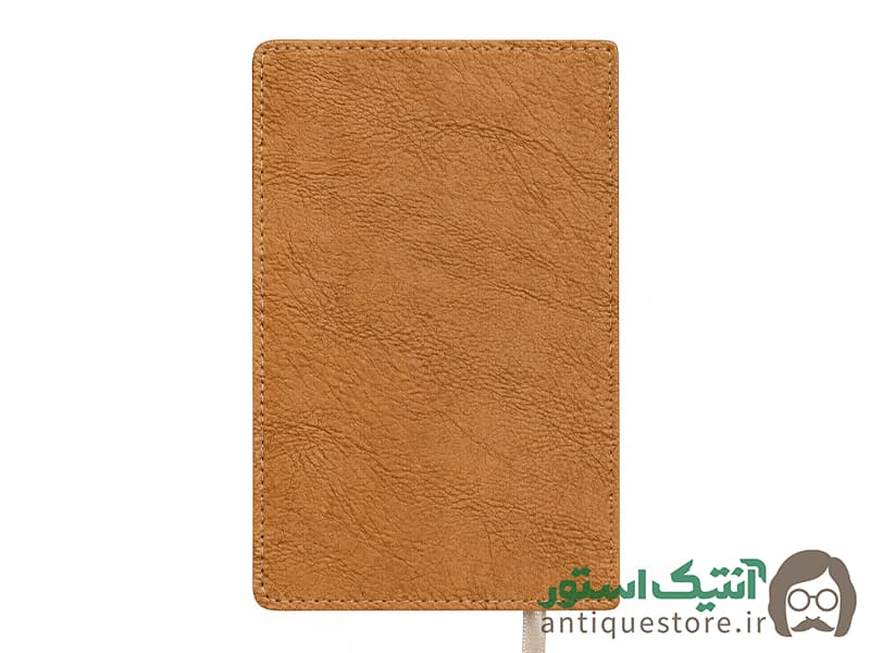 دفترچه جلد چرمی ته دوخت کش دار نیلای — تصویر ۵
