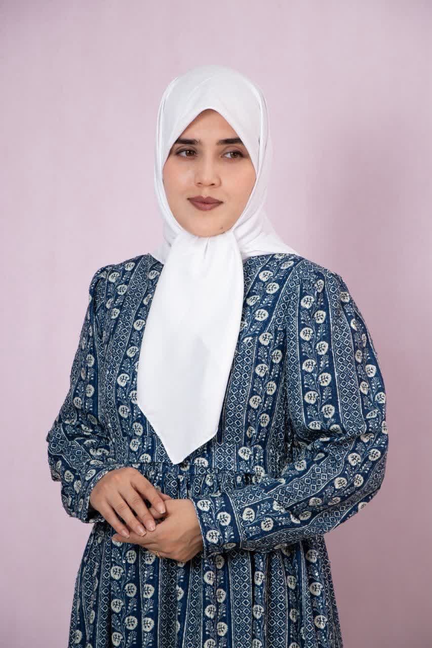 پیراهن آبی گلریز