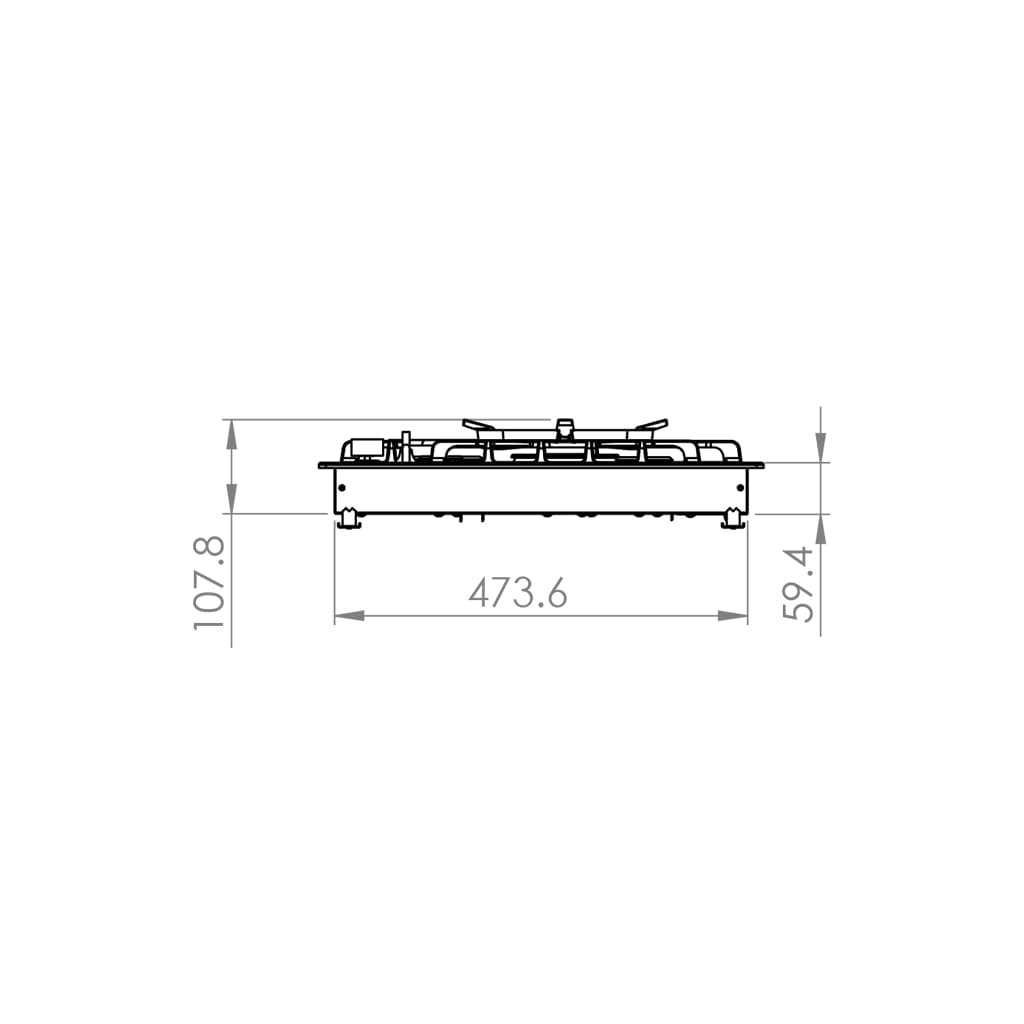 اجاق گاز صفحه ای ۵ شعله کن مدل ۵۱۳ مولتی استپ، قطعات ایتالیایی پیشرفته — تصویر ۴