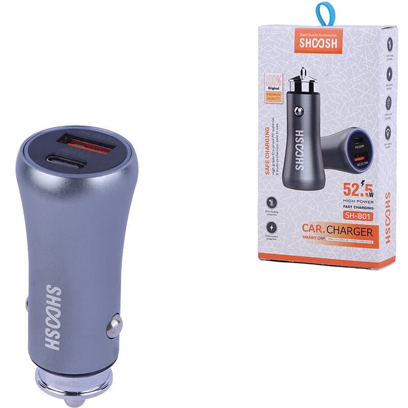 شارژر فندکی 30 وات شوش SH-801 — تصویر ۸