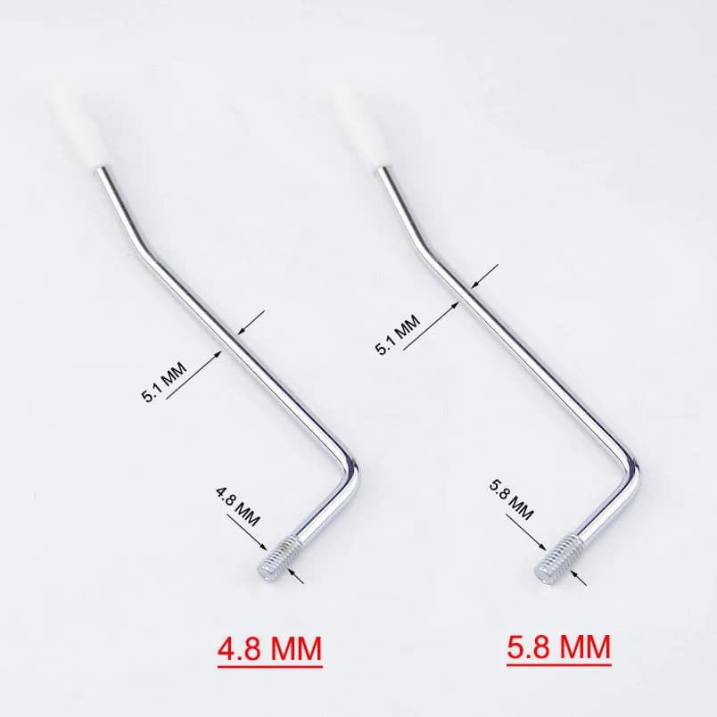 ترمولو بار گیتار الکتریک استرت 5.8mm (M6) ساخت کره رنگ گلد — تصویر ۵