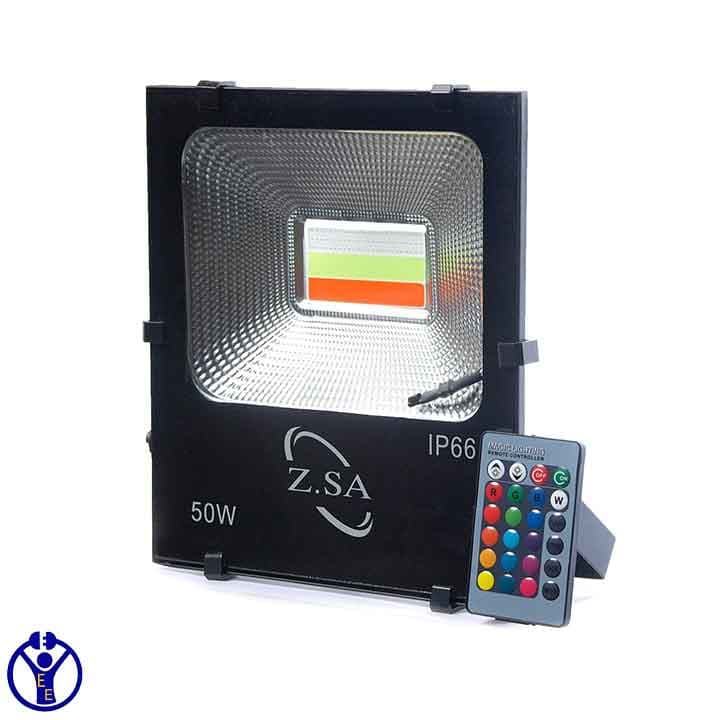 پروژکتور 50 وات RGB COB برند زرین سیما البرز سری نگین — تصویر ۲