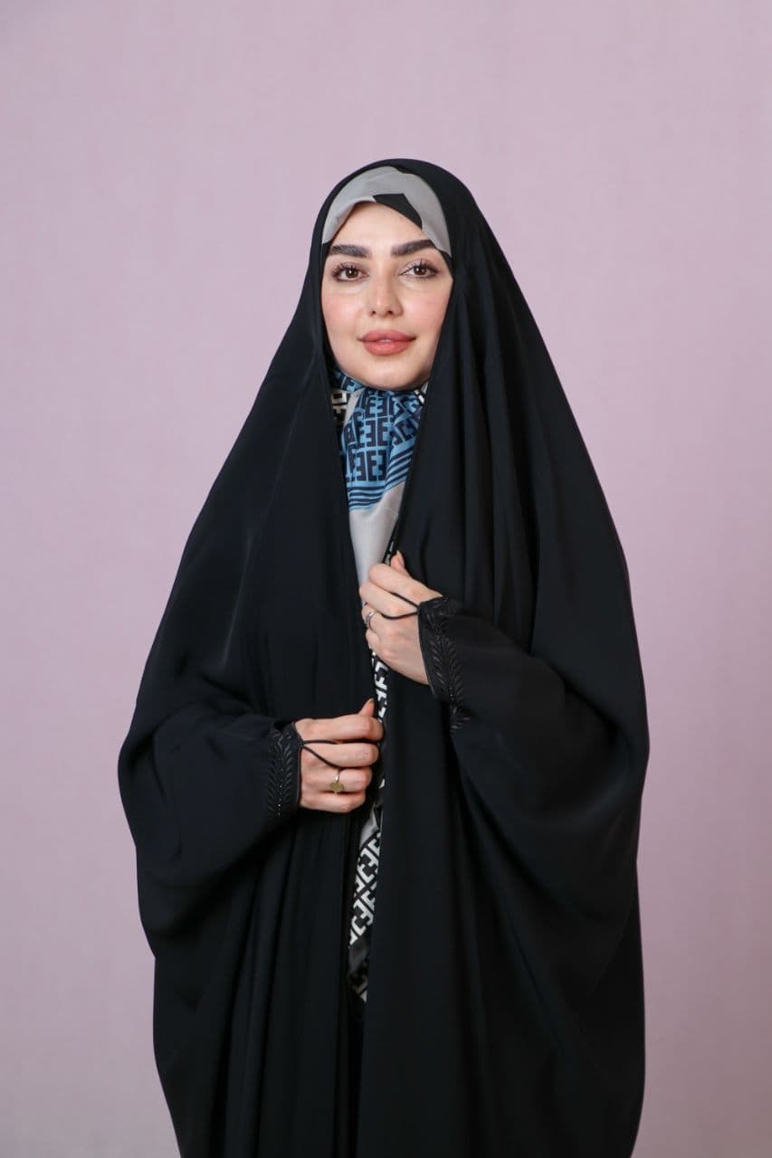 چادر عبا گلدوزی گندم — تصویر ۴