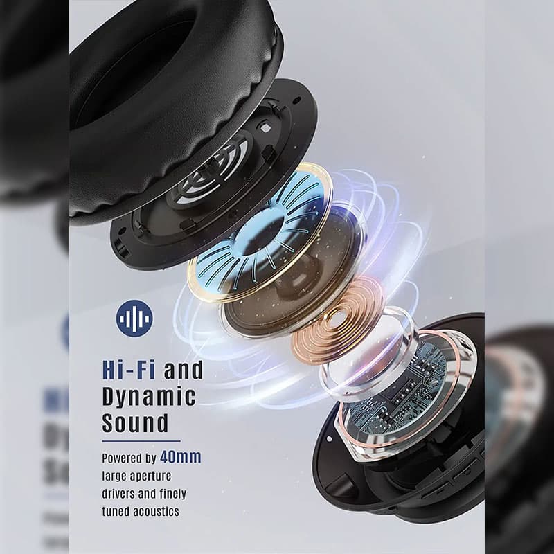 هدفون بی سیم Mpow 059 Pro BH451B | شارژدهی 60 ساعته، مناسب موسیقی، فیلم و کلاس آنلاین — تصویر ۶