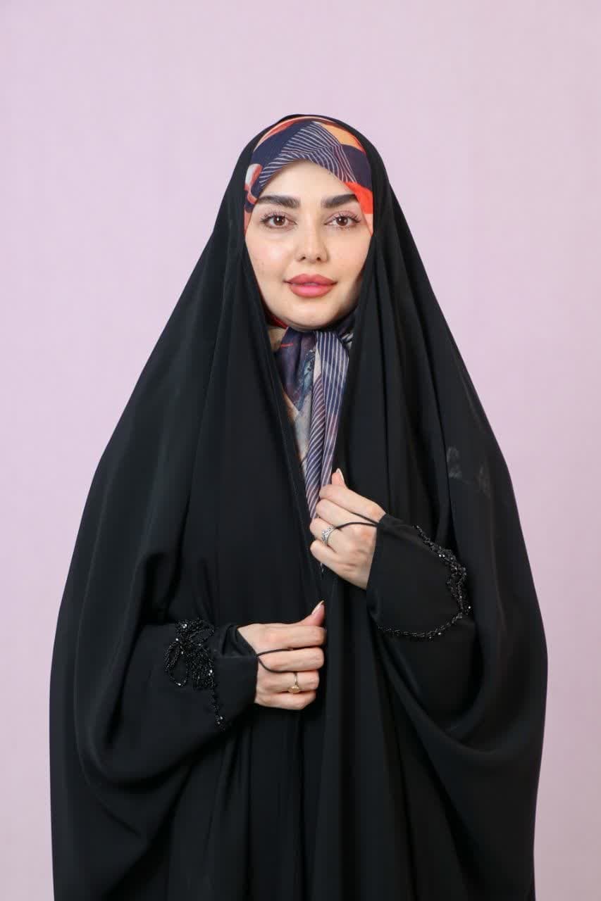 چادر عبا جواهر دوزی روژین — تصویر ۴