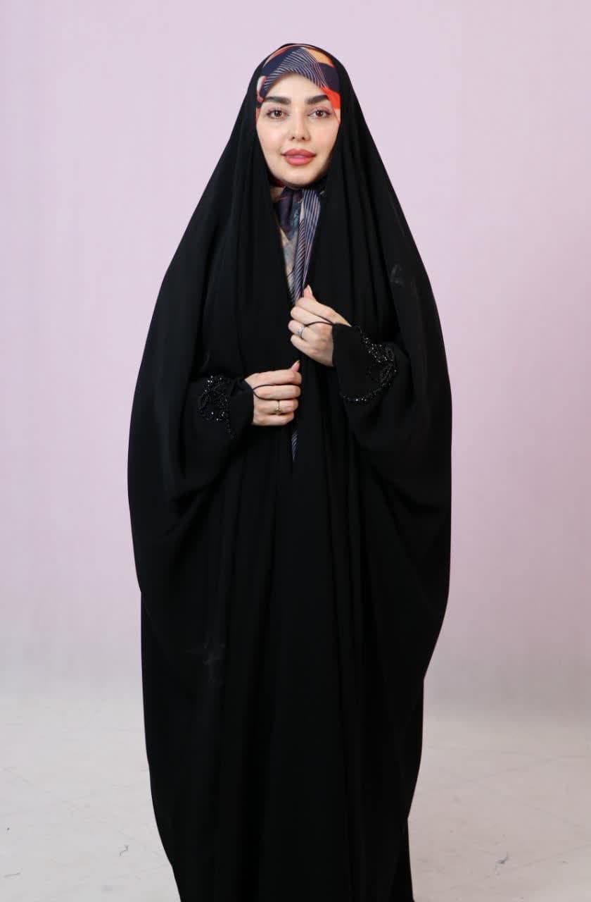چادر عبا جواهر دوزی روژین — تصویر ۵