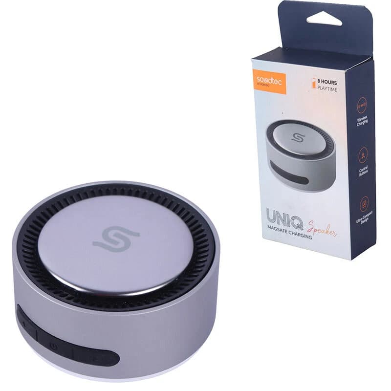 شارژر رومیزی و مگ سیف اسپیکر دار پرودو Soundtec UNIQ PD-STMWBS-TI — تصویر ۷