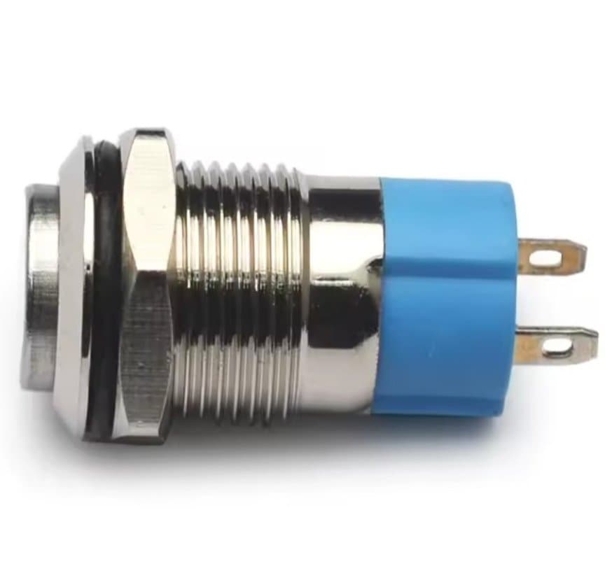 کات سوئیچ یا کیل سوئیچ دو پین M12 گیتار الکتریک آبی — تصویر ۳