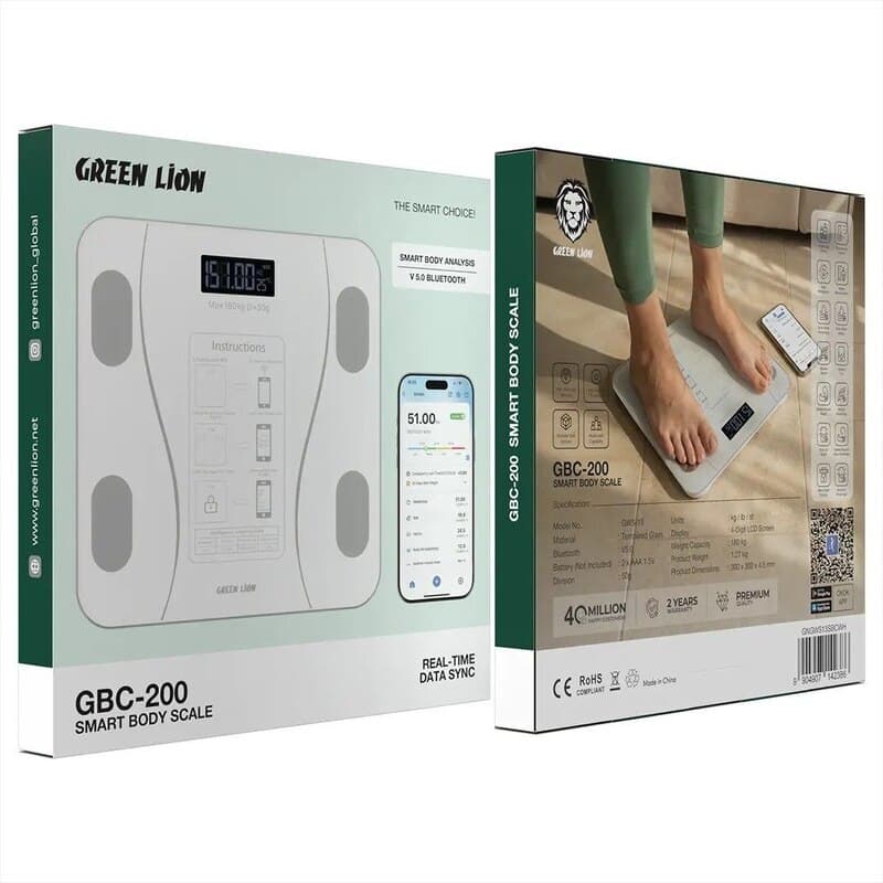 ترازو دیجیتال هوشمند گرین لاین GBC-200 GNGWS13SBCWH — تصویر ۲
