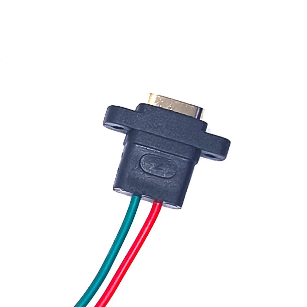 کانکتور مادگی USB 3.1 Type-c دو سیم مربعی — تصویر ۳