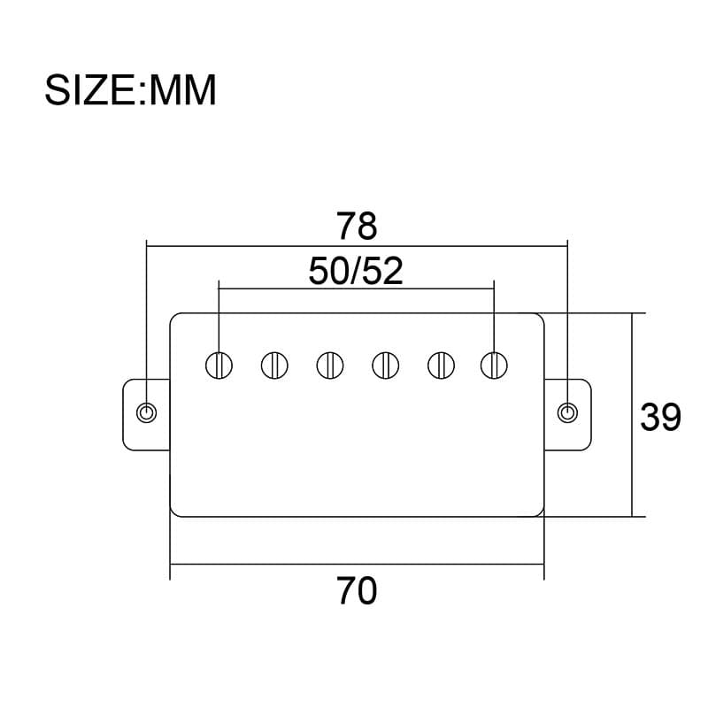 پیکاپ هامباکر سرامیکی Alnico 2 گیتار الکتریک — تصویر ۷