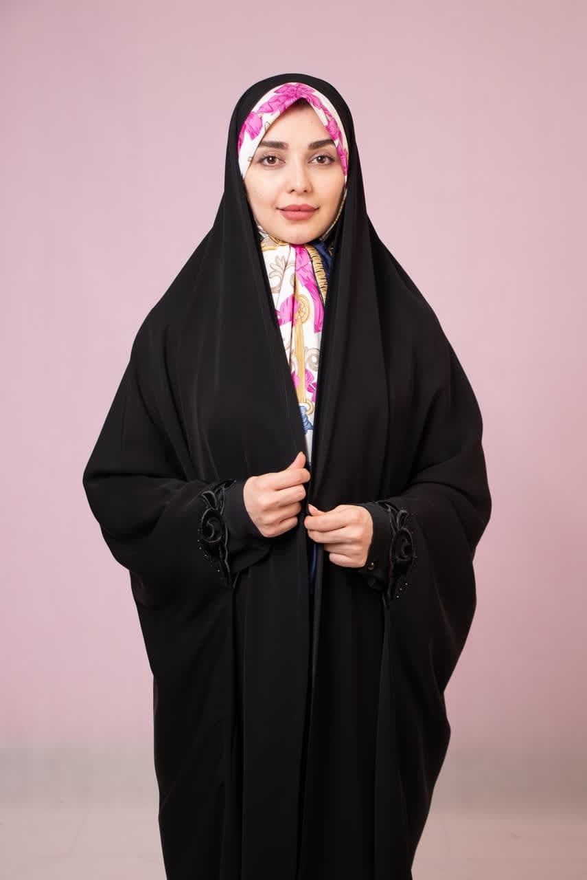چادر خبرنگاری مخمل معرق — تصویر ۴