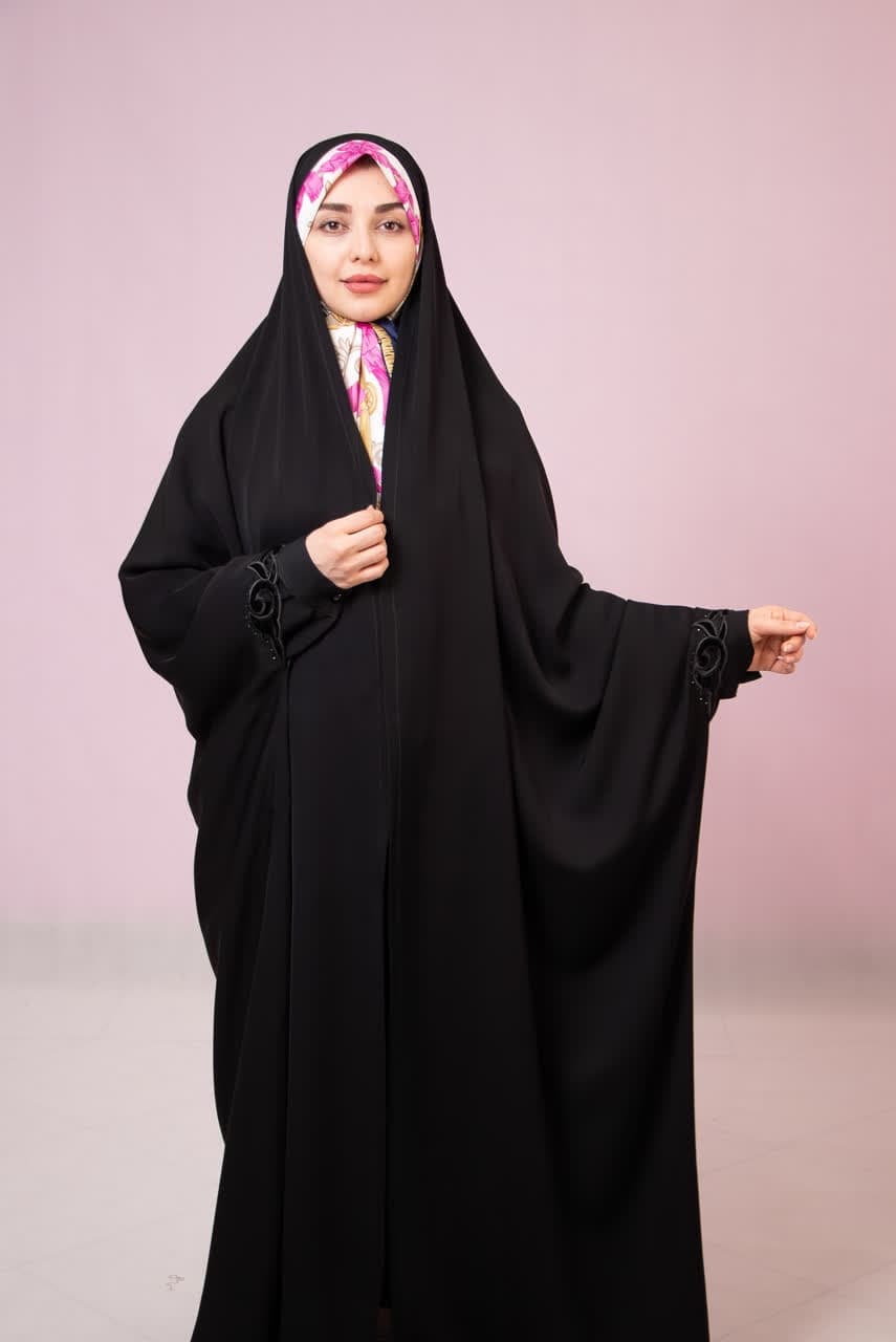 چادر خبرنگاری مخمل معرق — تصویر ۲