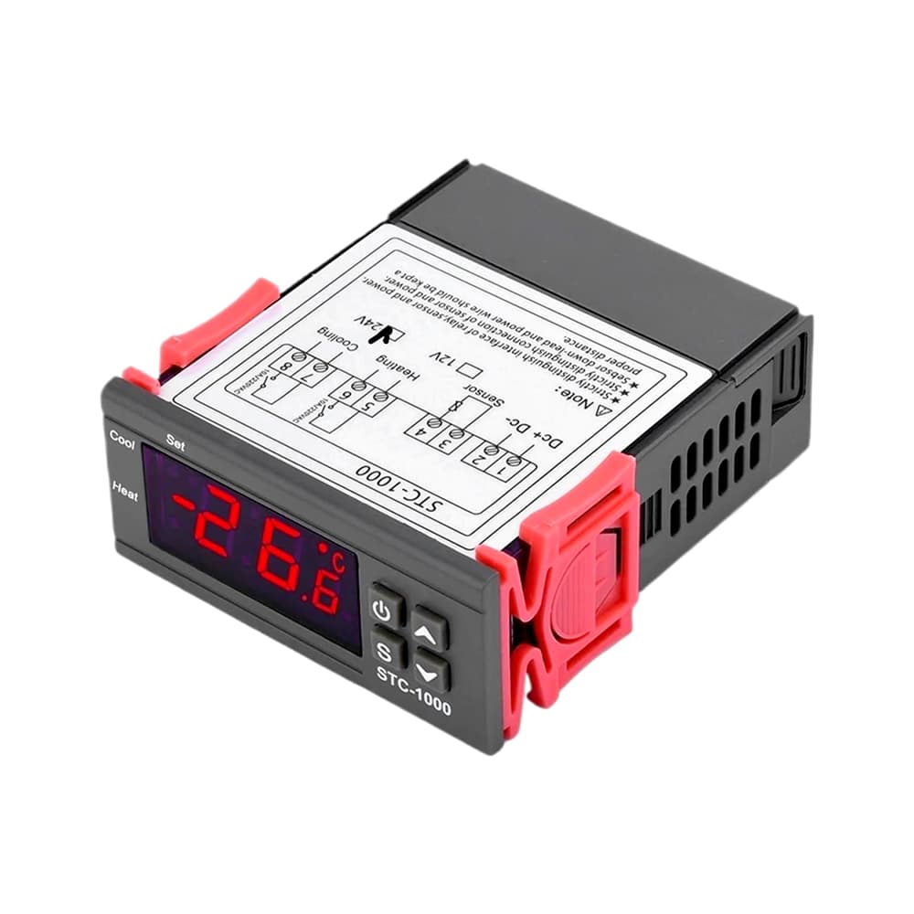 ترموستات دیجیتال STC-1000 24V | کنترلر دما گرمایش و سرمایش — تصویر ۲