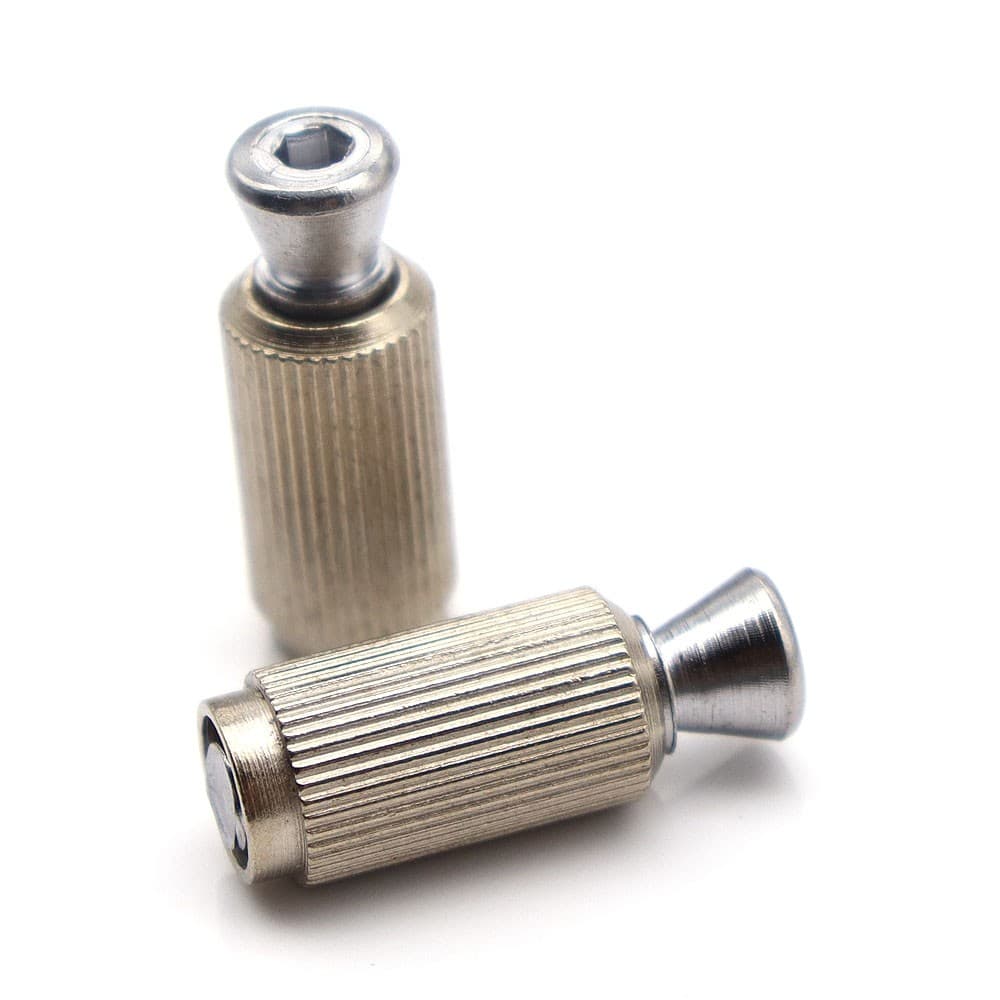 ست دو عددی استود های بریج ترمولو دو قفل رنگ سیلور Double Lock Tremolo Bridge Studs — تصویر ۴