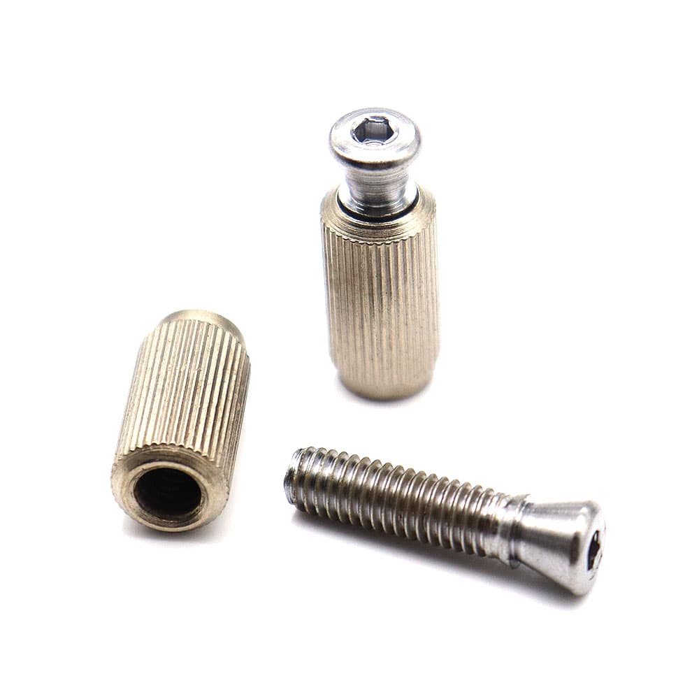 ست دو عددی استود های بریج ترمولو دو قفل رنگ سیلور Double Lock Tremolo Bridge Studs — تصویر ۳