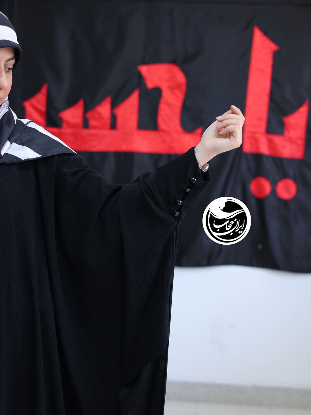 مانتو عبایی آلاله کریشه — تصویر ۴