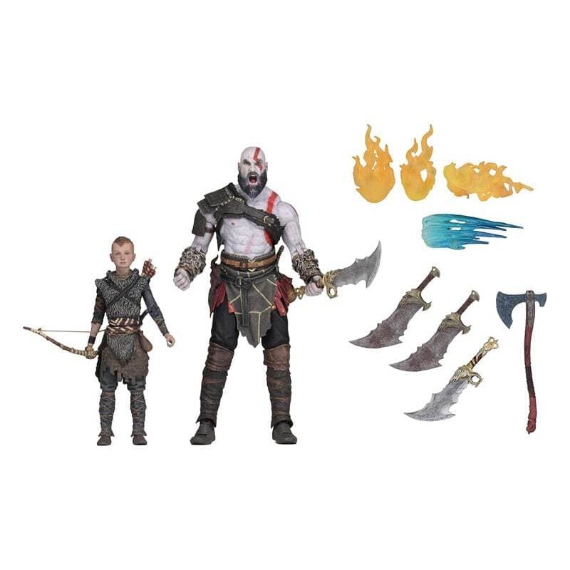 اکشن فیگور Neca طرح God Of War 3 Kratos & Atreus کد 49326 — تصویر ۲